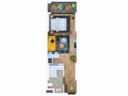 Квартира 1-комн 33.5 м² - Шерифа Хімшіашвілі, Батумі