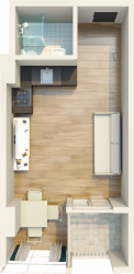 Квартира 35.37 м² - Мезгваурта, Чакві, Грузія