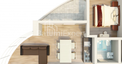 Квартира 57.88 м² - Мезгваурта, Чакві, Грузія