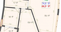 Квартира 2-комн 74.8 м² - Леха і Марії Качинських, Батумі