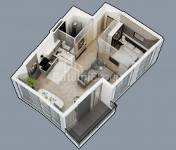 Квартира 1-комн 55.8 м² - Леха і Марії Качинських, Батумі