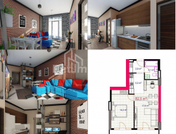 Квартира 2-комн 51 м² - Юр'ївська, Батумі
