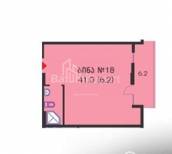 Квартира 2-комн 41 м² - Юр'ївська, Батумі
