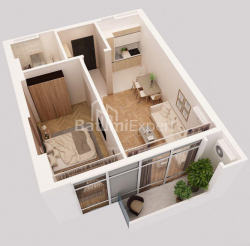 Квартира 1-комн 27 м² - Давида Агмашенеблі, Батумі