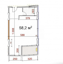 Квартира 2-комн 58 м² - Юр'ївська, Батумі