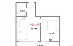 Квартира 46 м² - Юр'ївська, Батумі, Грузія