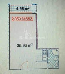 Квартира 1-комн 40.5 м² - Тбел-Абусерідзе, Батумі