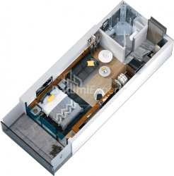 Квартира 1-комн 29.3 м² - Жиулі Шартава, Батумі
