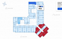 Квартира 1-комн 37 м² - Жиулі Шартава, Батумі